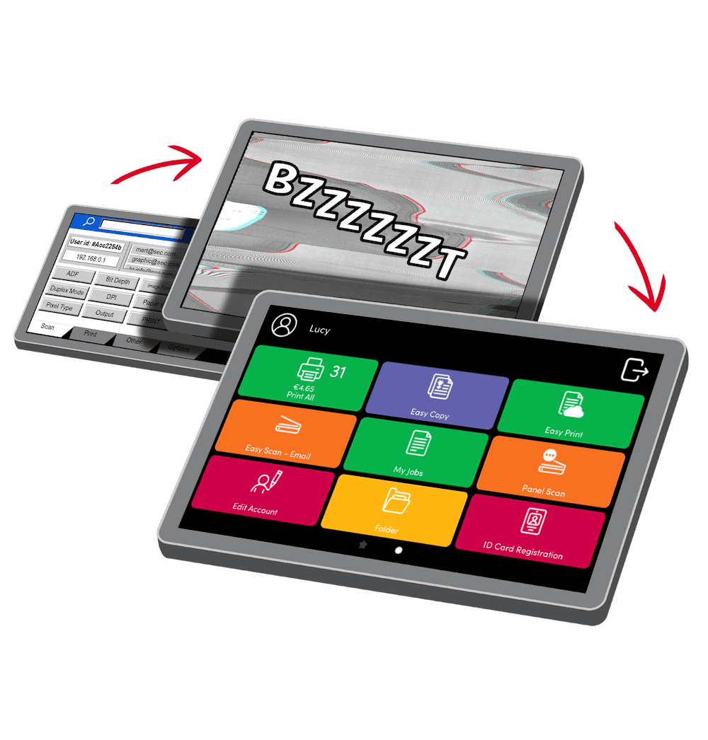 A fully personalized UI – the MyQ Embedded Terminal