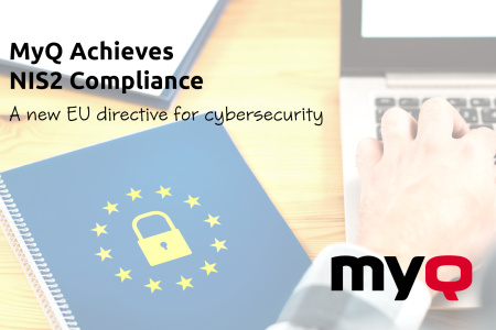 MyQ est conforme à la norme NIS2: Nouvelle directive de l'UE sur la cybersécurité